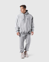 New Flag Oversize Sweat Hoodie - Grey
