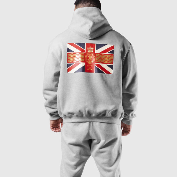 Classic Flag Zip-Up Hoodie - Grey – LÝFT