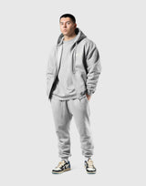 Classic Flag Zip-Up Hoodie - Gray