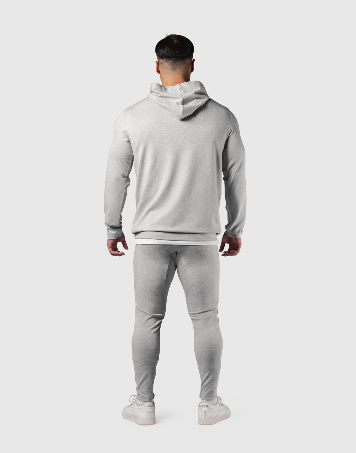 Standard Fit Stretch Pullover Hoodie - Grey