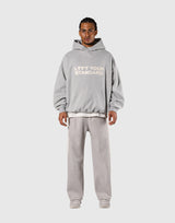 Pile Wappen Oversize Hoodie - Grey