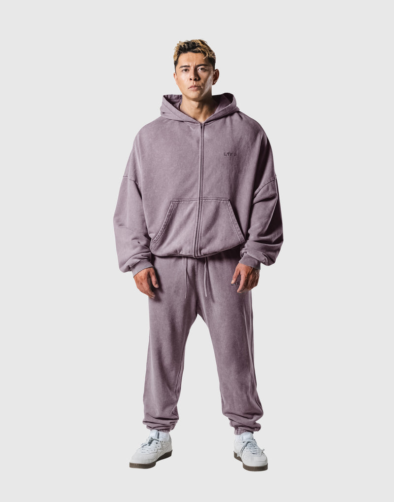 LYFTジップアップジャケット＆スウェットパンツ Oversize Vintage Sweat Zip-Up Hoodie - Purple – LÝFT