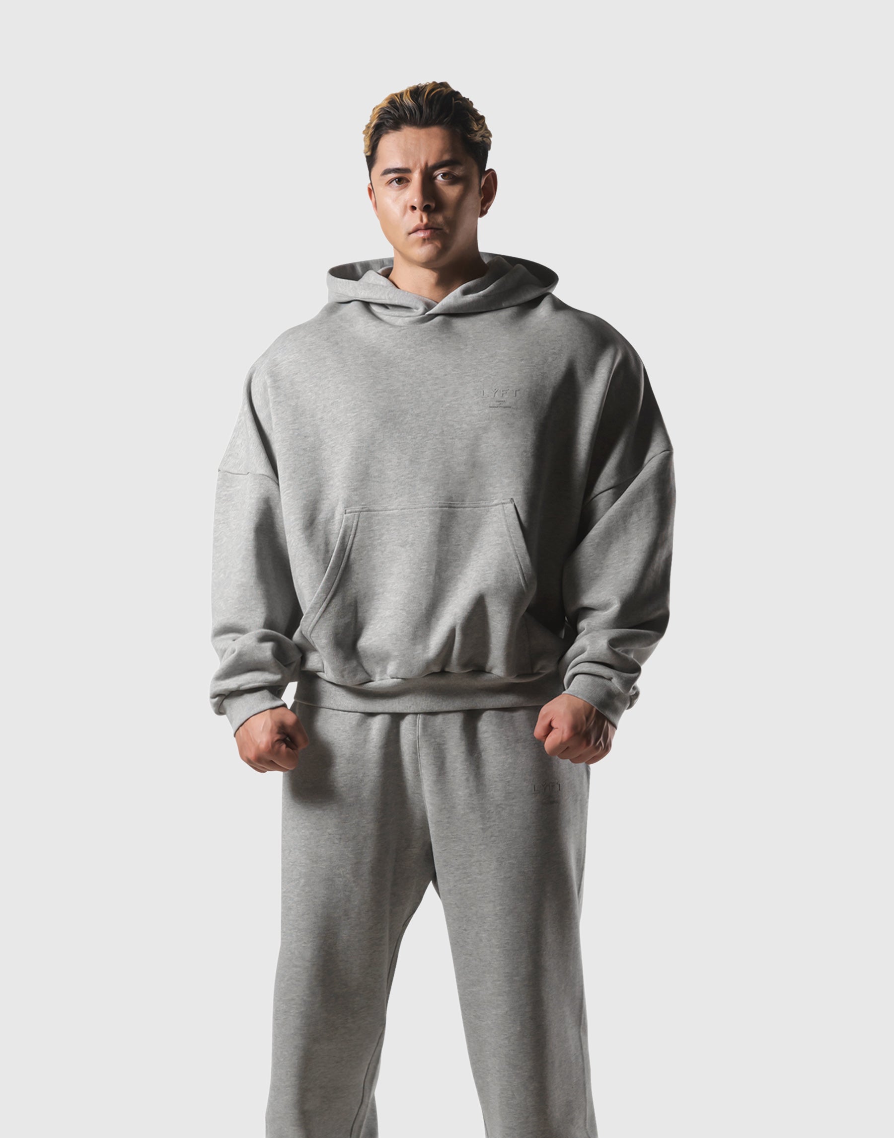 One Point LYFT Oversize Sweat Hoodie - Grey – LÝFT