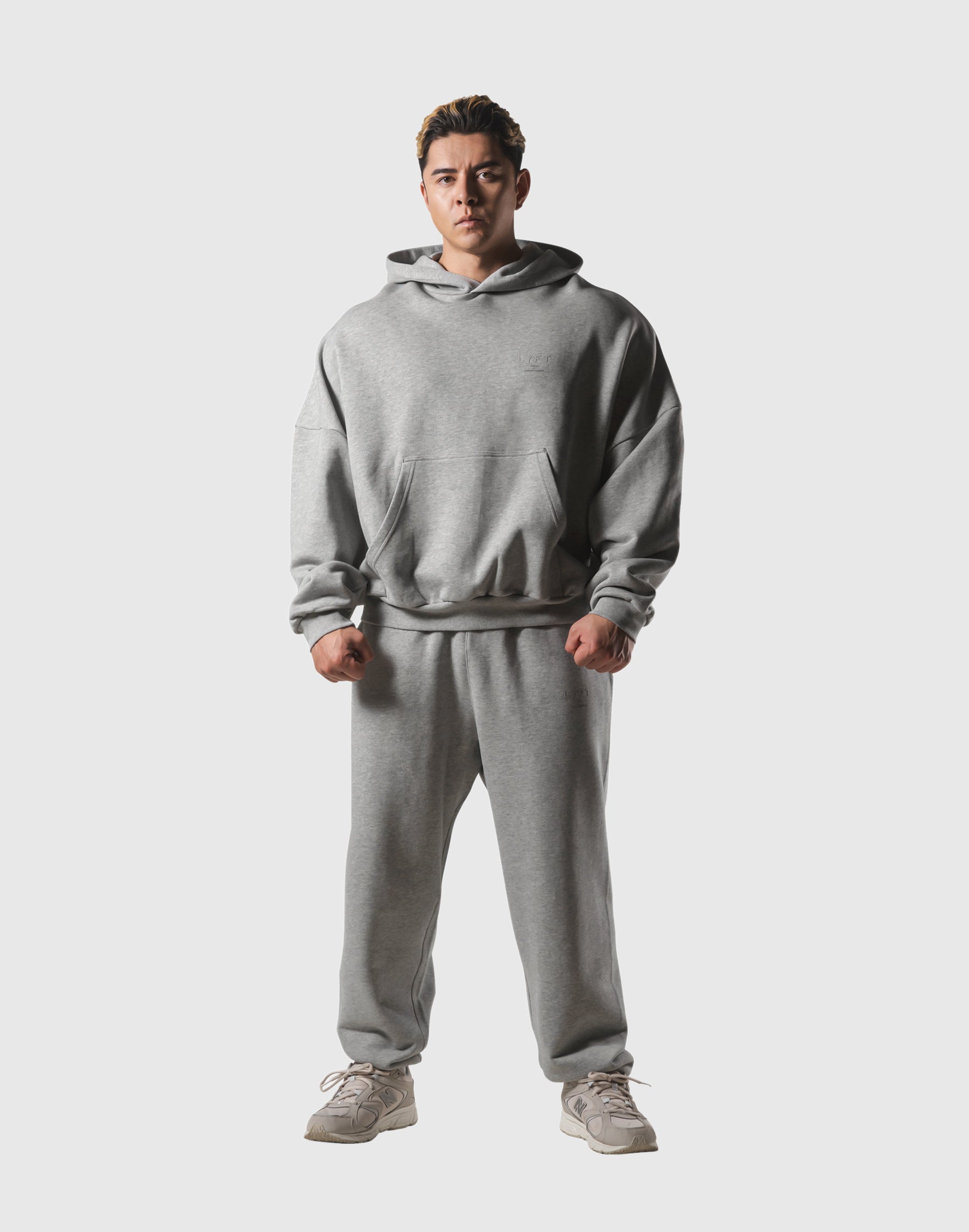 One Point LYFT Oversize Sweat Hoodie - Grey – LÝFT