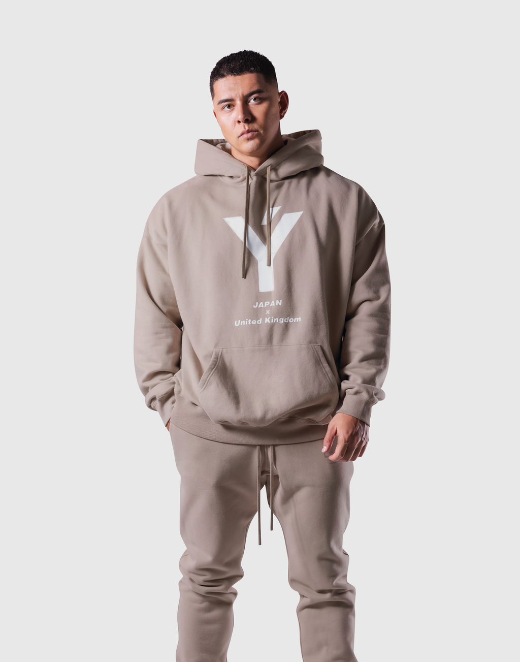 Y Oversize Sweat Hoodie - Beige – LÝFT