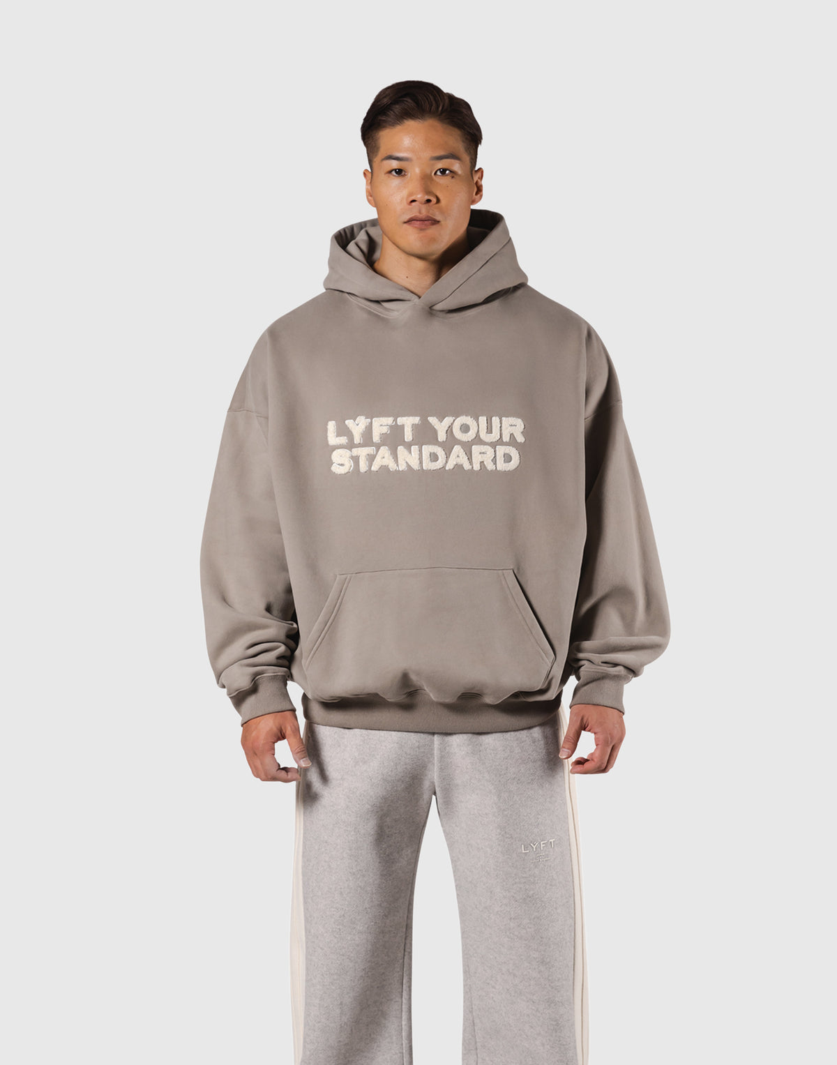 Classic Flag Zip-Up Hoodie - Grey – LÝFT