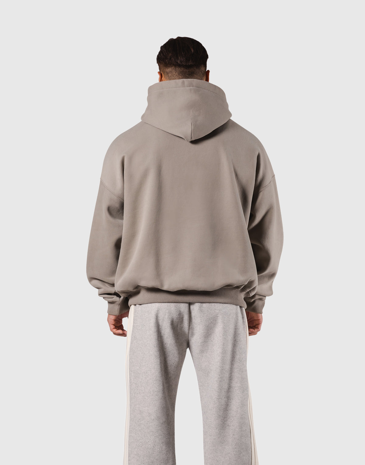 Pile Wappen Oversize Hoodie - Beige