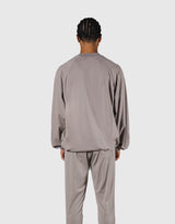 2-Way Stretch Relaxed Pullover Top - Beige