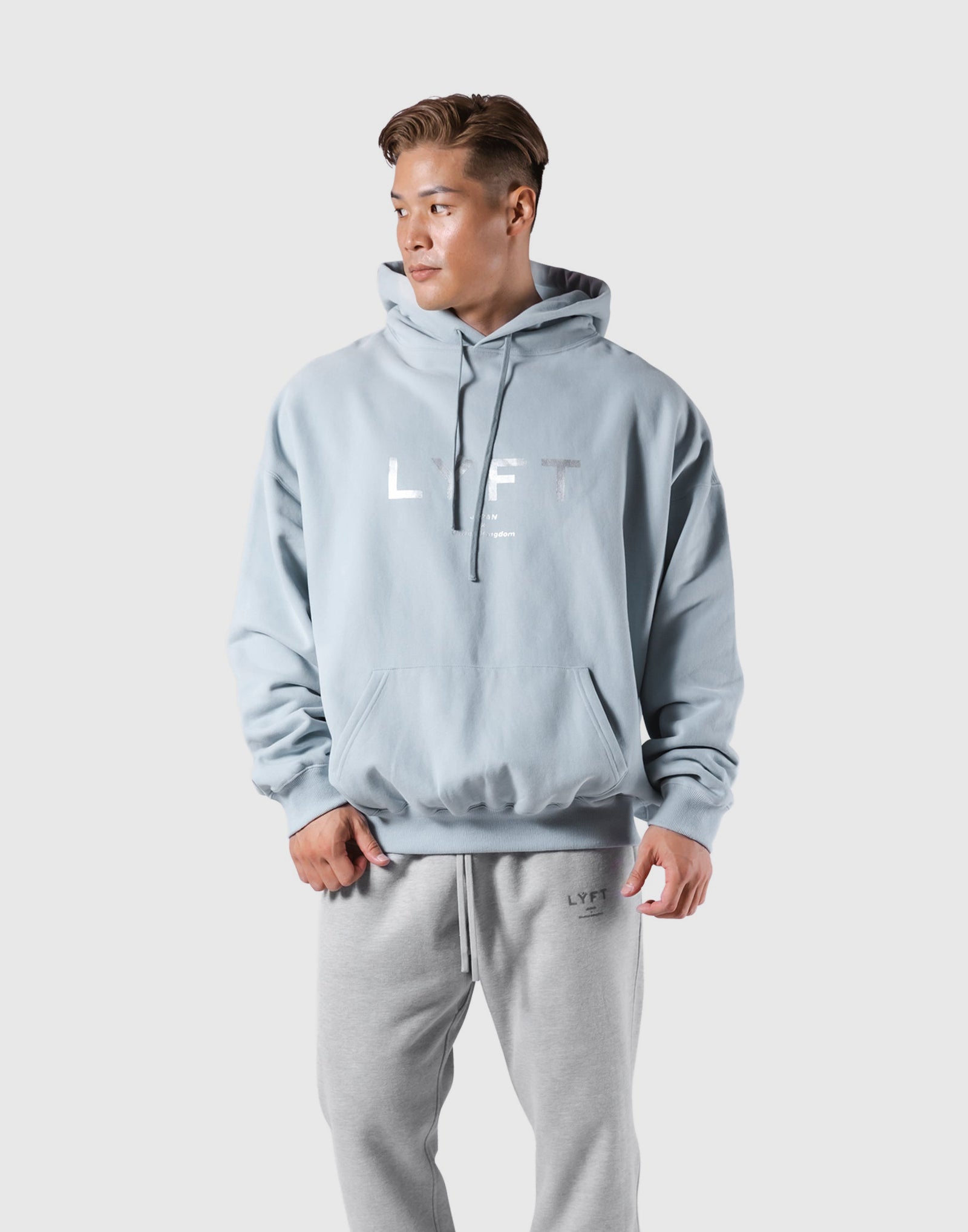 New Flag Oversize Sweat Hoodie - L.Blue – LÝFT