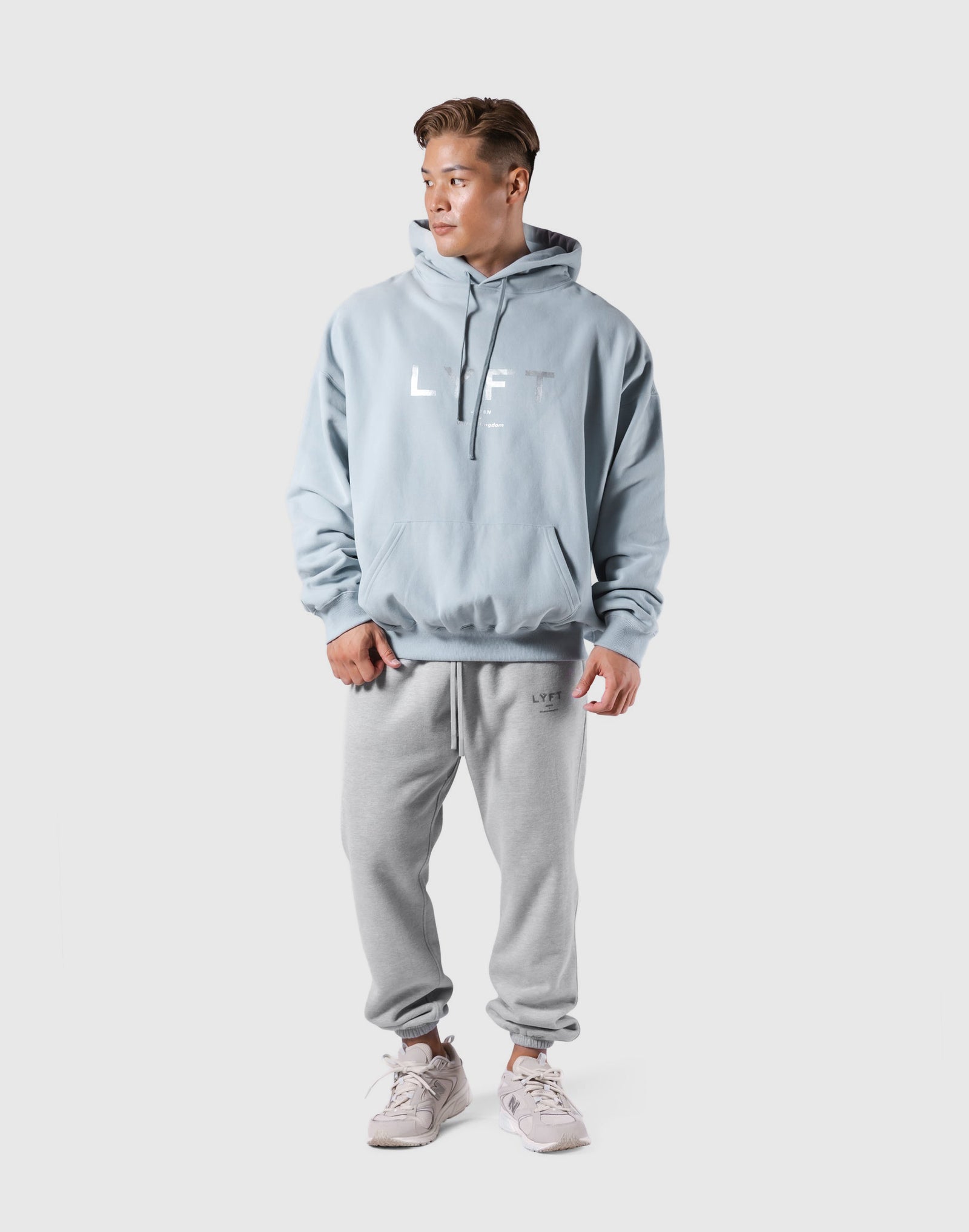 New Flag Oversize Sweat Hoodie - L.Blue – LÝFT