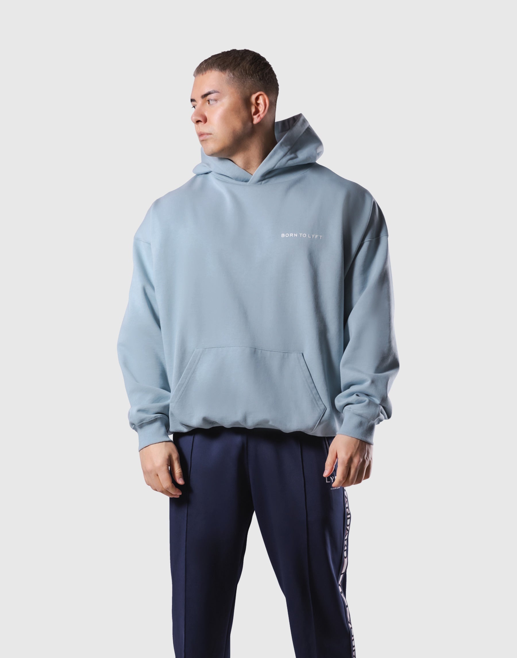 LÝFT Circle Sweat Hoodie - L.Blue