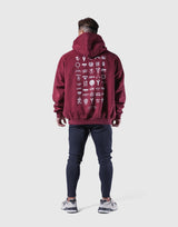Heritage Logo Oversize Sweat Hoodie - Red