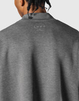 Oversize Mock Neck Pullover - D.Grey