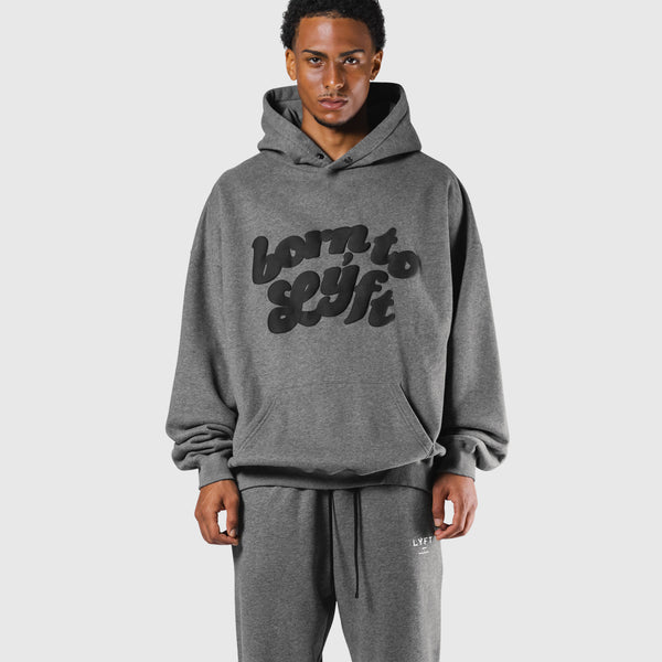 Old Born To LÝFT Hoodie - D.Grey