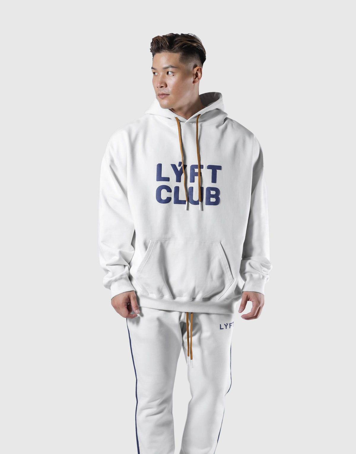 LÝFT CLUB Oversize Sweat Hoodie - Ivory