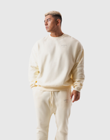 One Point Oversize Crew Neck Sweat - Ivory