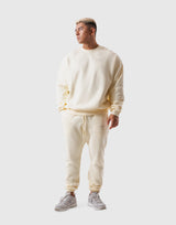 One Point Oversize Crew Neck Sweat - Ivory