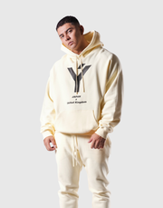 Y Oversize Sweat Hoodie - Ivory
