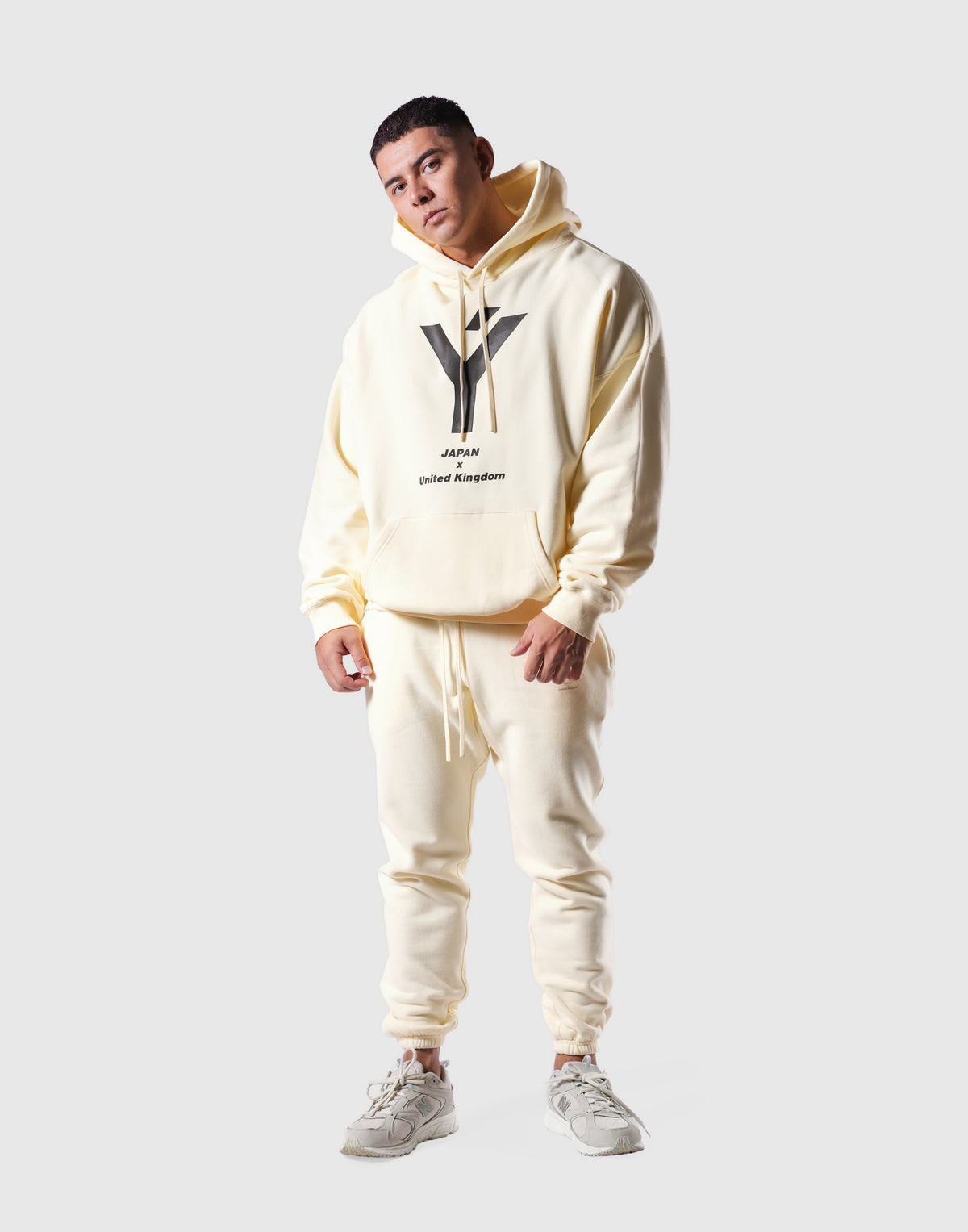 Y Oversize Sweat Hoodie - Ivory