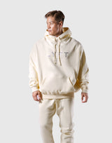 New Flag Oversize Sweat Hoodie - Ivory