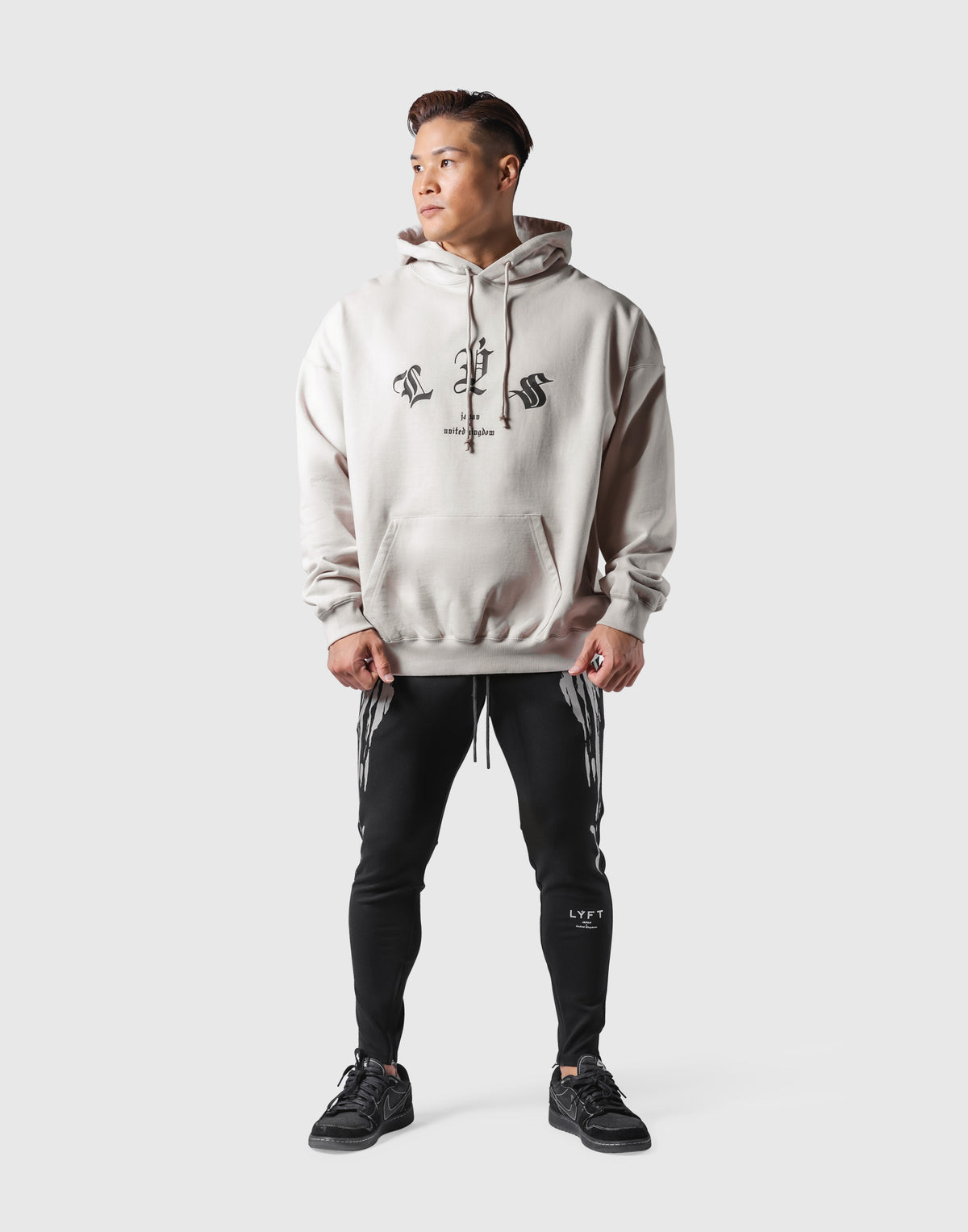 Old English Sweat Hoodie - Ivory