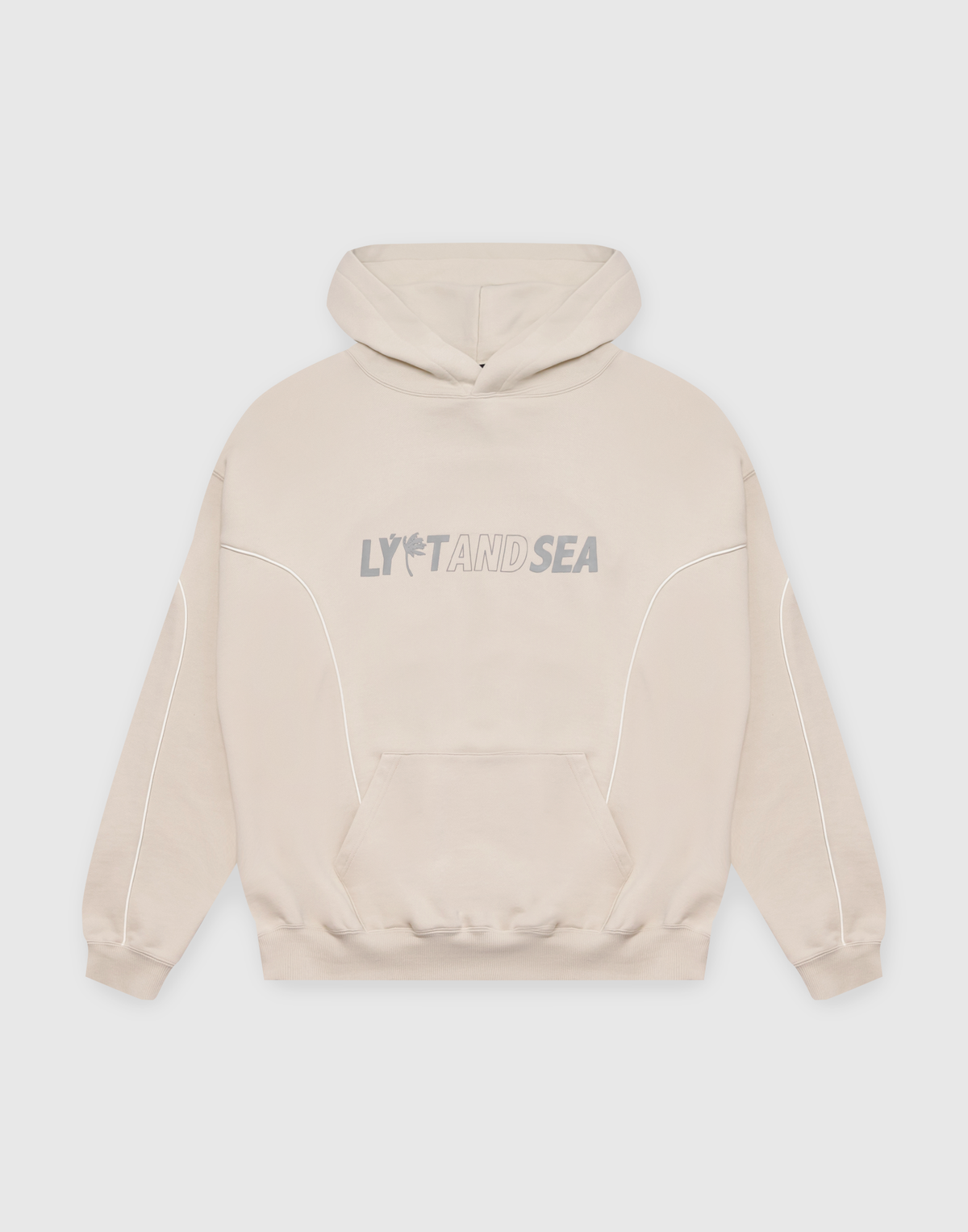 LÝFT × WIND AND SEA Piping Sweat Hoodie - Ivory