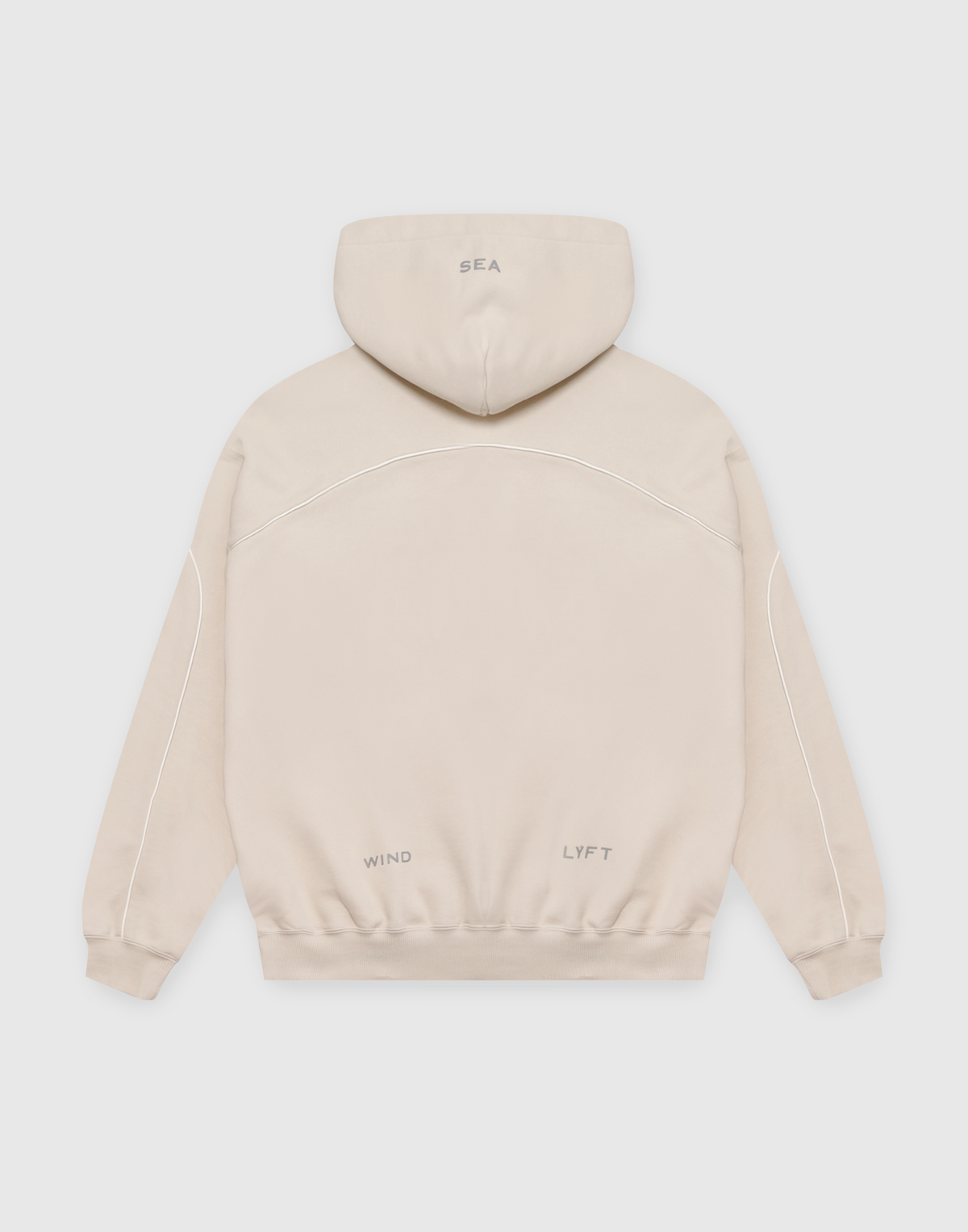 LÝFT × WIND AND SEA Piping Sweat Hoodie - Ivory