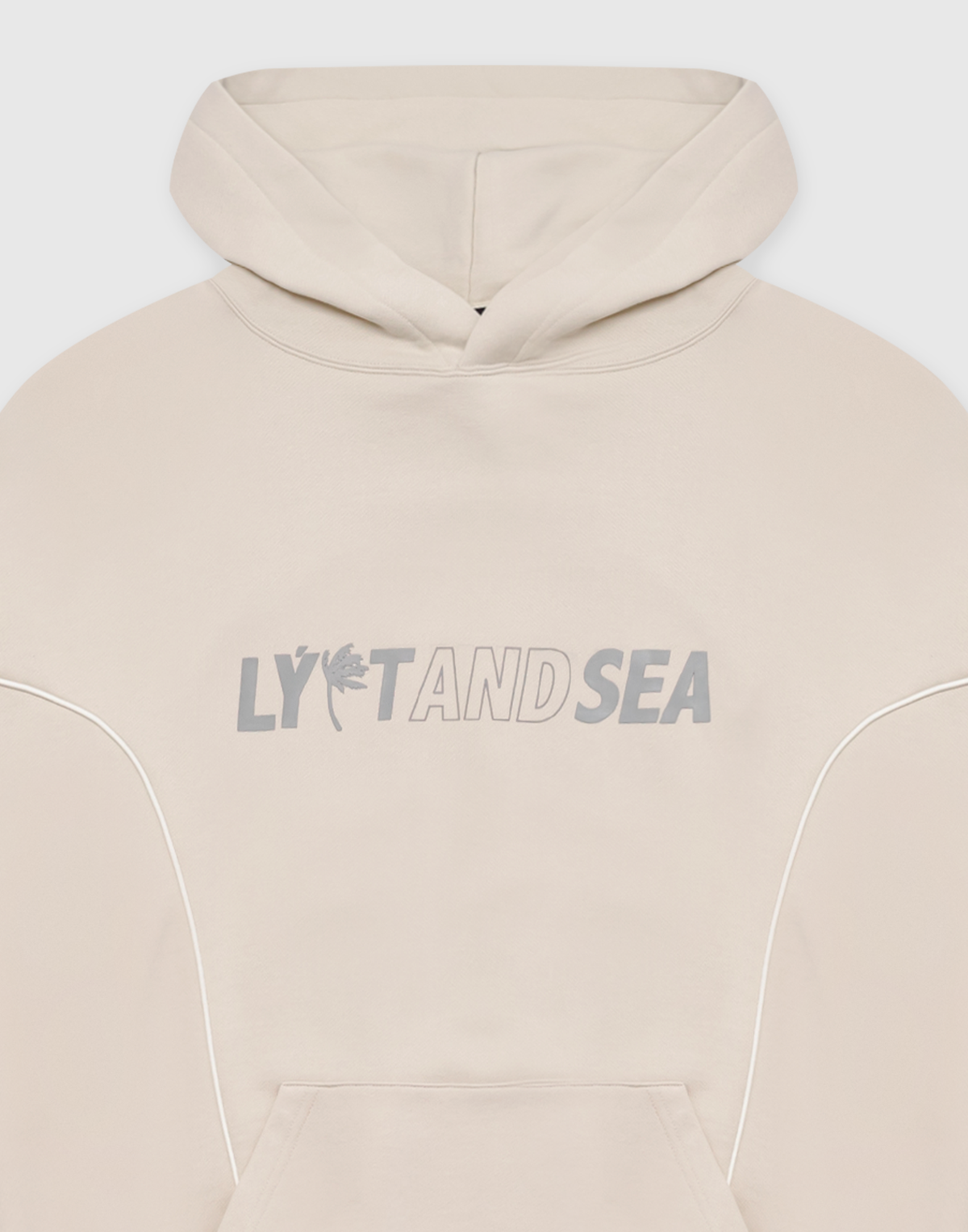LÝFT × WIND AND SEA Piping Sweat Hoodie - Ivory