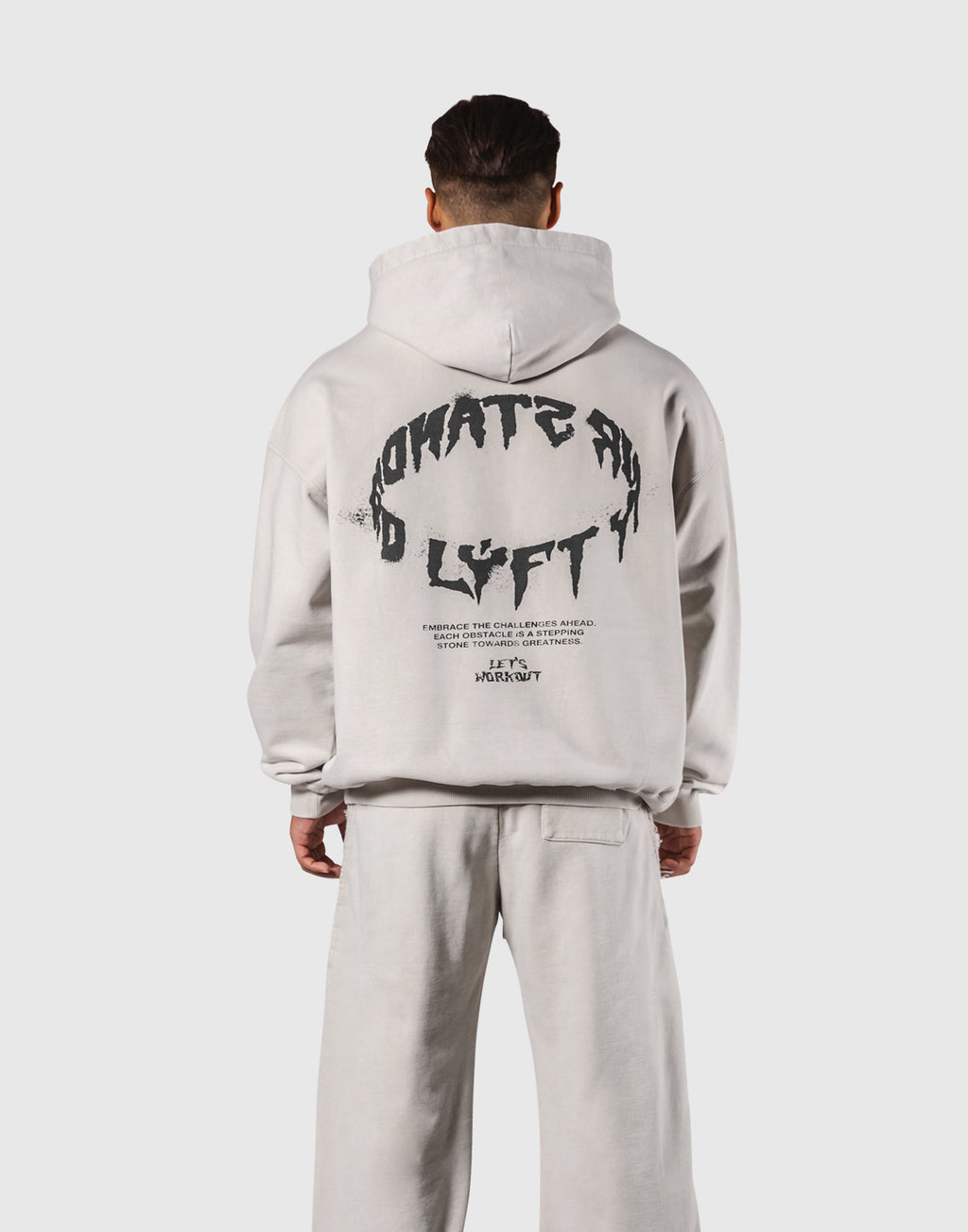 Splash Ring Vintage Oversize Hoodie - Ivory – LÝFT