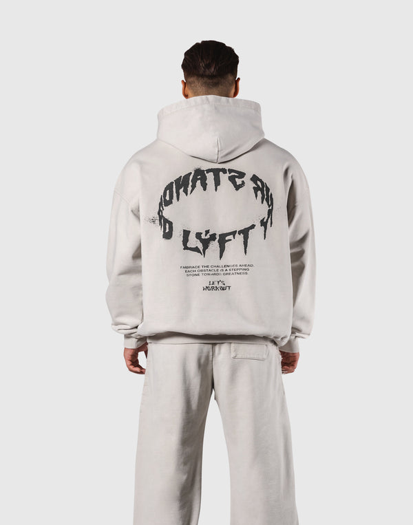 トップス LYFT SPLASH RING VINTAGE OVERSIZE HOODIE Splash Ring Vintage Oversize Hoodie - Ivory – LÝFT