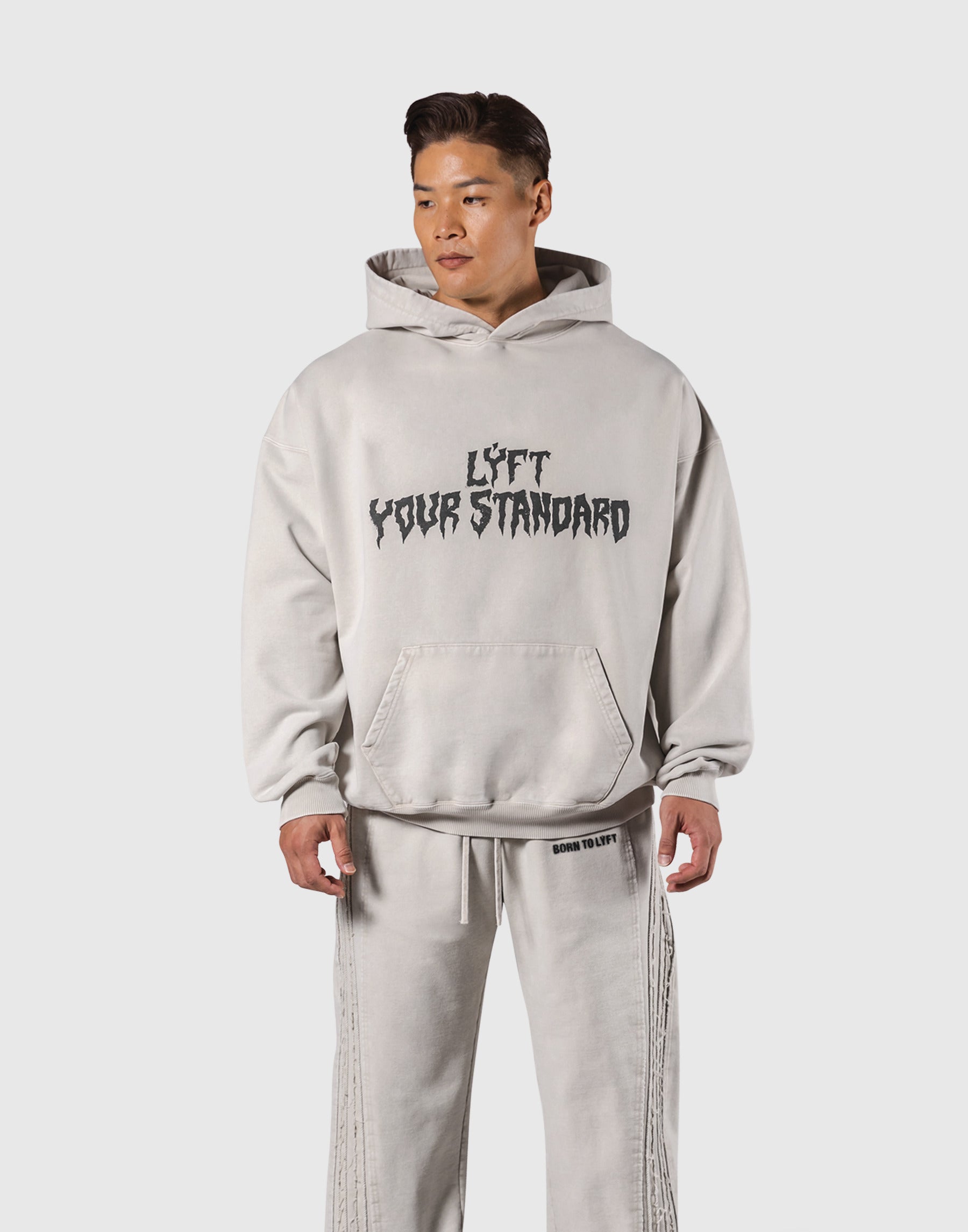 Splash Ring Vintage Oversize Hoodie - Ivory – LÝFT