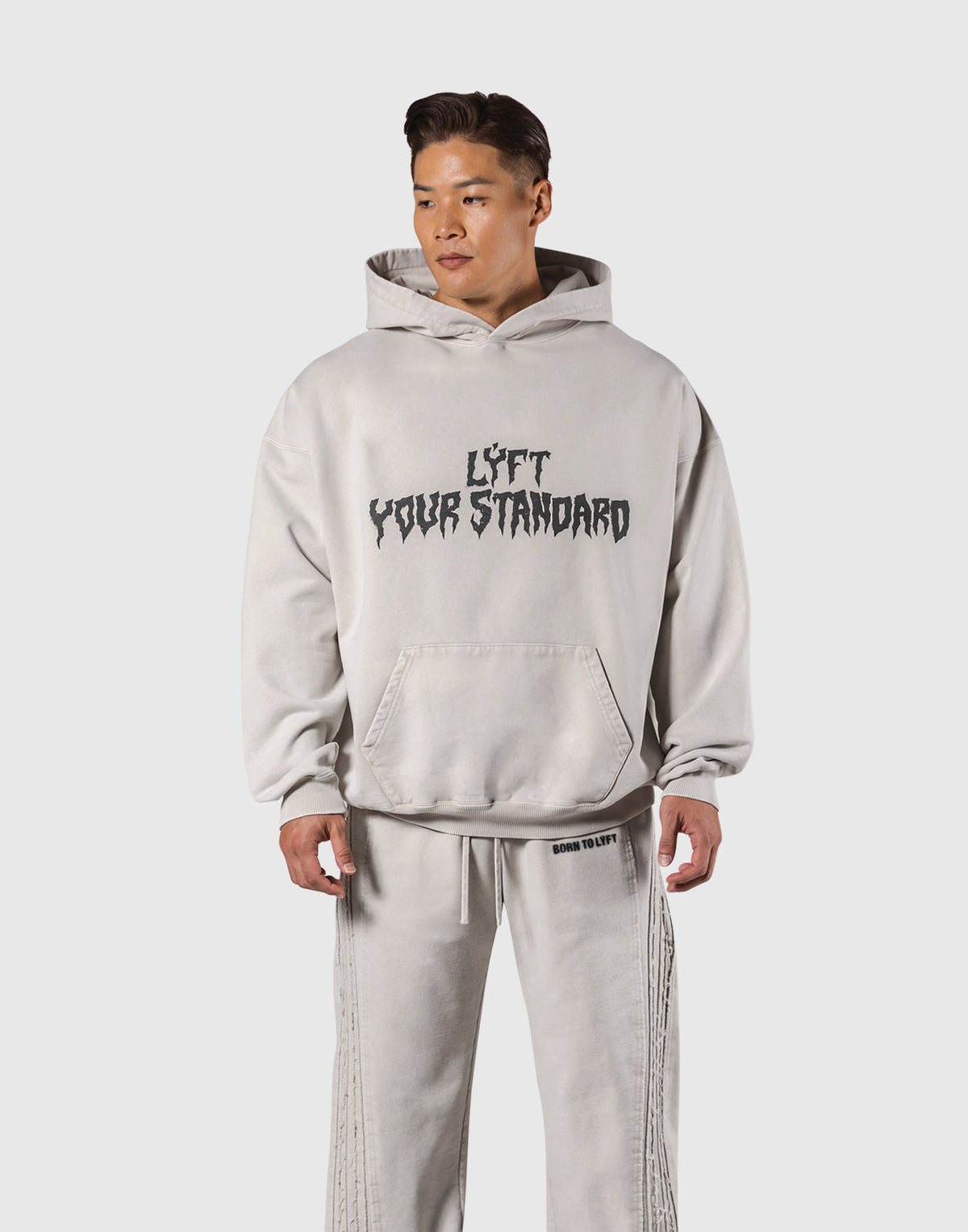 Old Born To LÝFT Hoodie - D.Grey