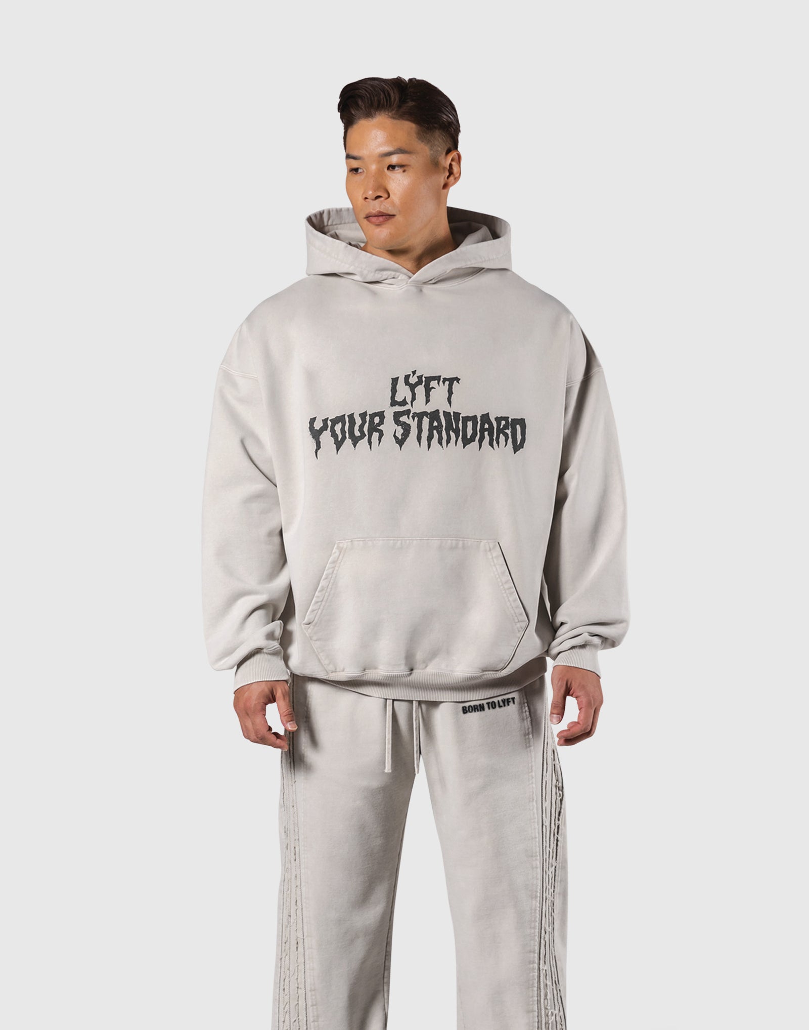 Splash Ring Vintage Oversize Hoodie - Ivory – LÝFT