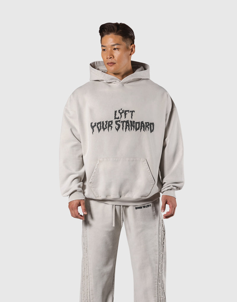 トップス LYFT SPLASH RING VINTAGE OVERSIZE HOODIE Splash Ring Vintage Oversize Hoodie - Ivory – LÝFT