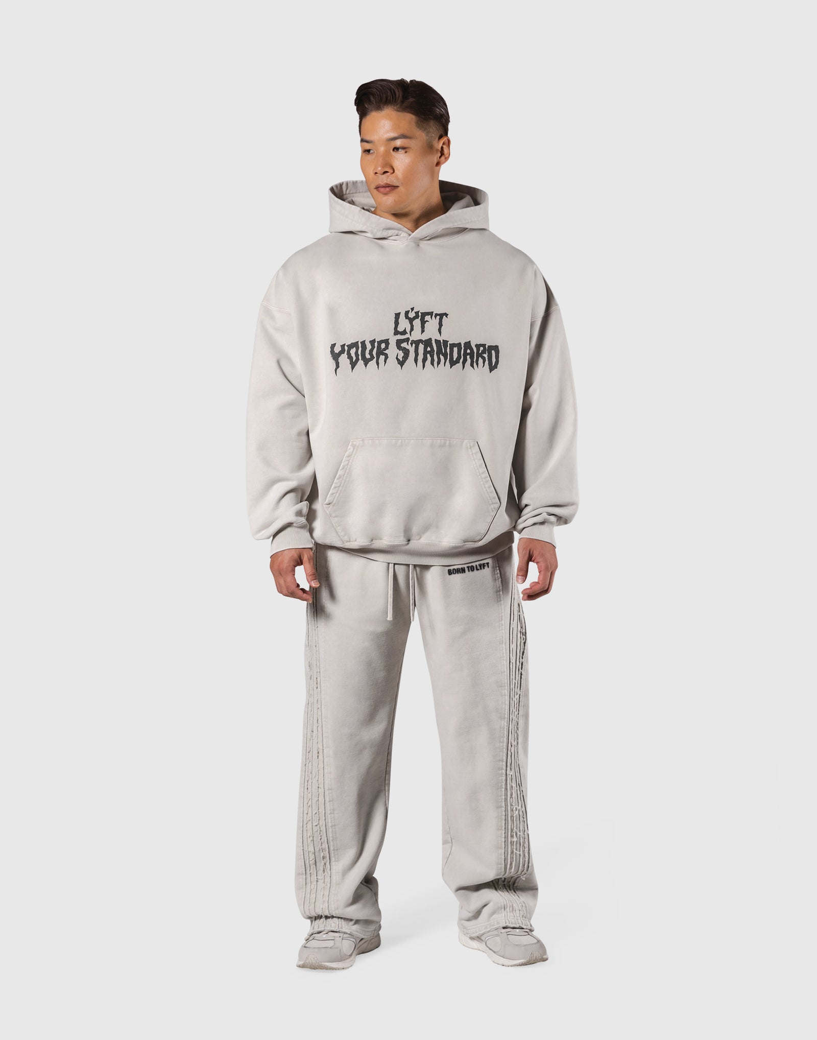 Splash Ring Vintage Oversize Hoodie - Ivory – LÝFT