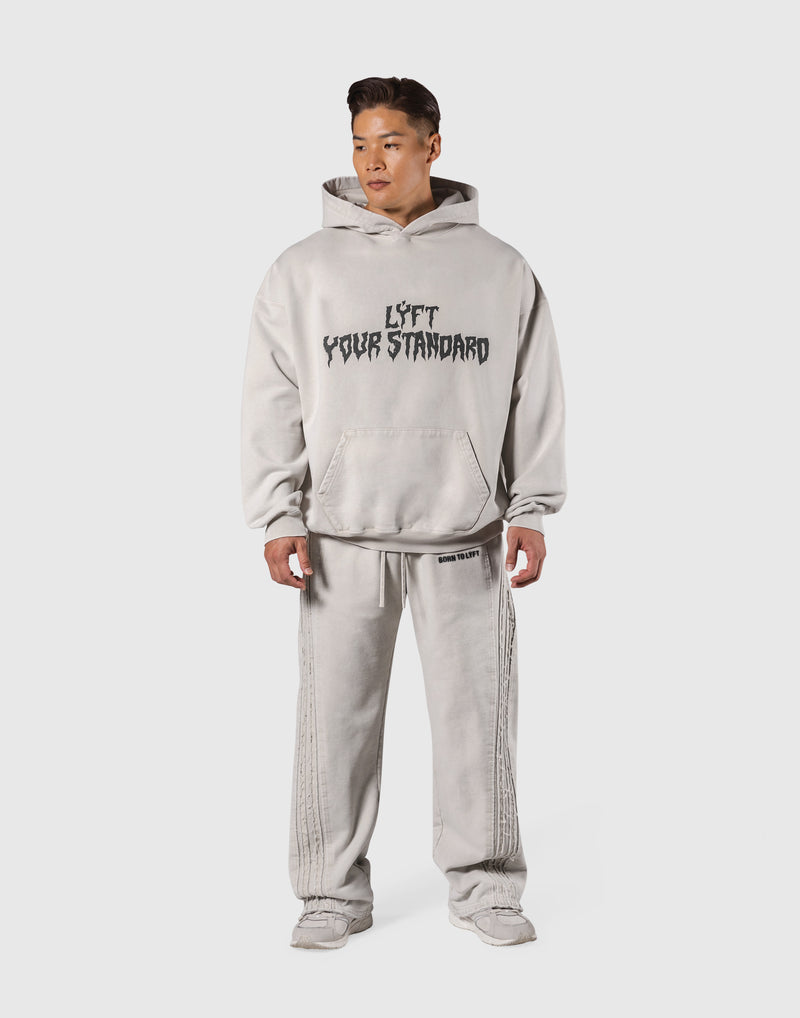Splash Ring Vintage Oversize Hoodie - Ivory – LÝFT