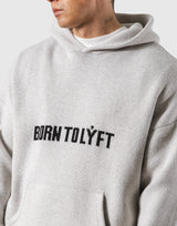 BTL Double Jacquard Knit Hoodie - Ivory