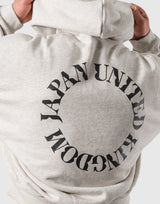 Back Ring Oversized Sweat Hoodie - Ivory
