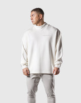 Oversize Mock Neck Pullover - Ivory
