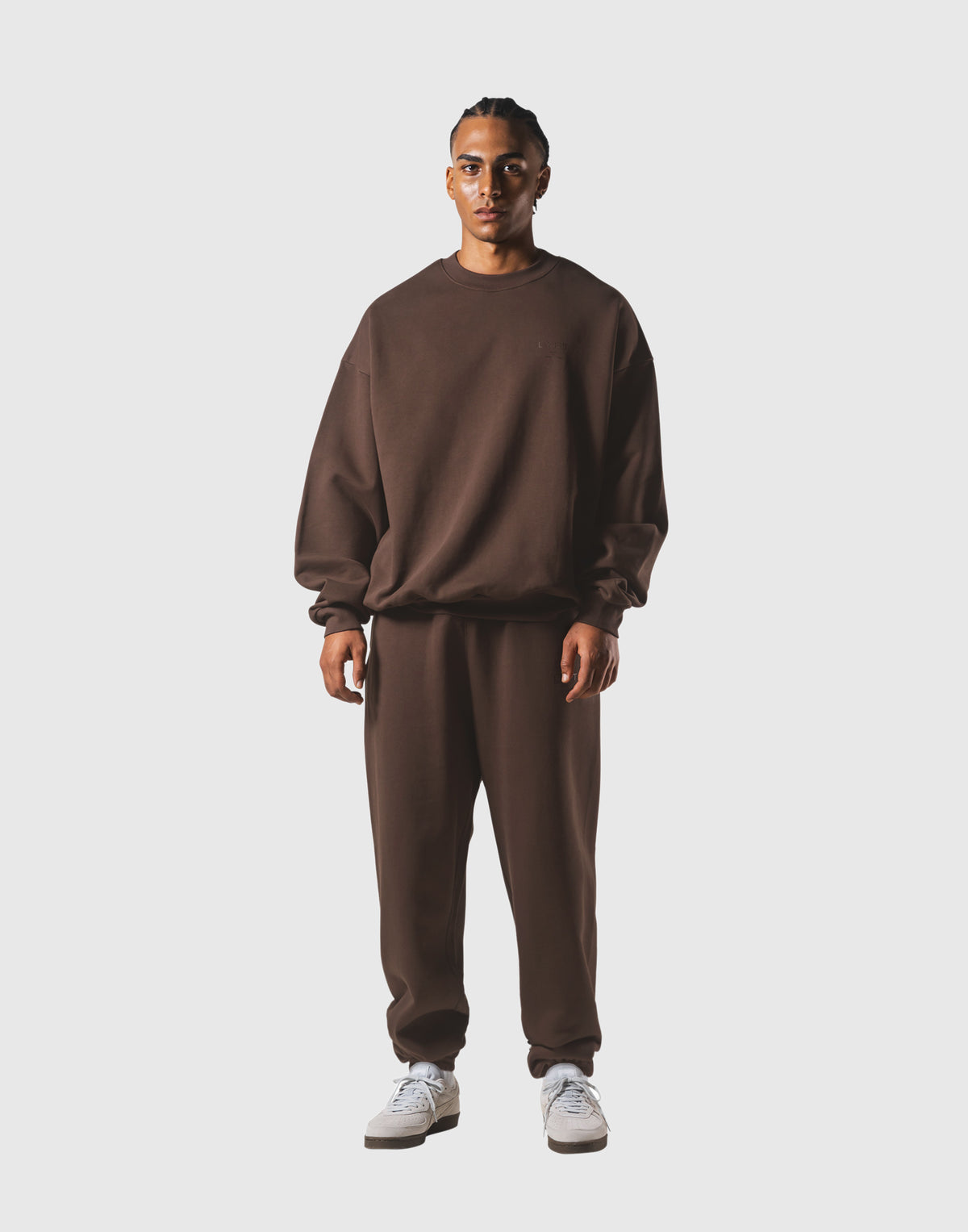 One Point LÝFT Oversize Crewneck Sweat - Brown