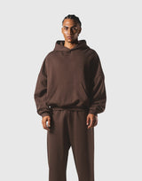 One Point LÝFT Oversize Sweat Hoodie - Brown
