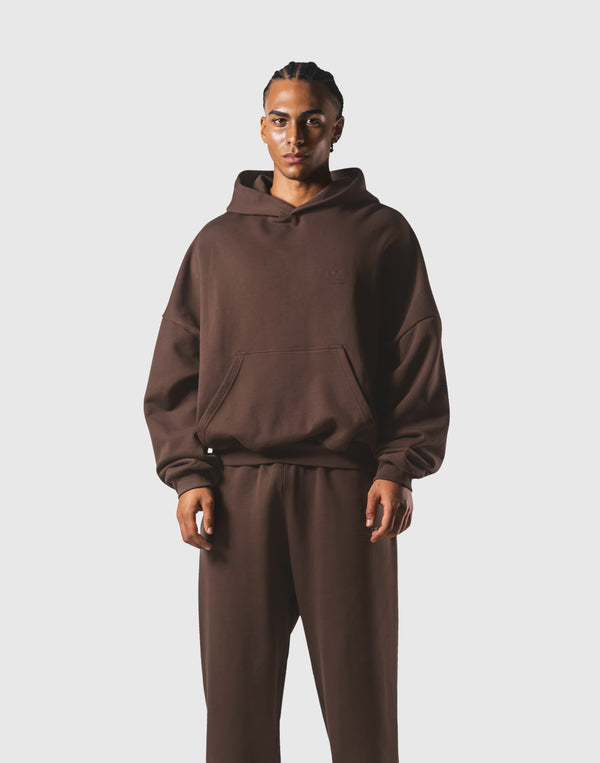 One Point LÝFT Oversize Sweat Hoodie - Brown