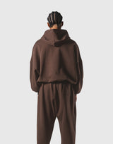 One Point LÝFT Oversize Sweat Hoodie - Brown