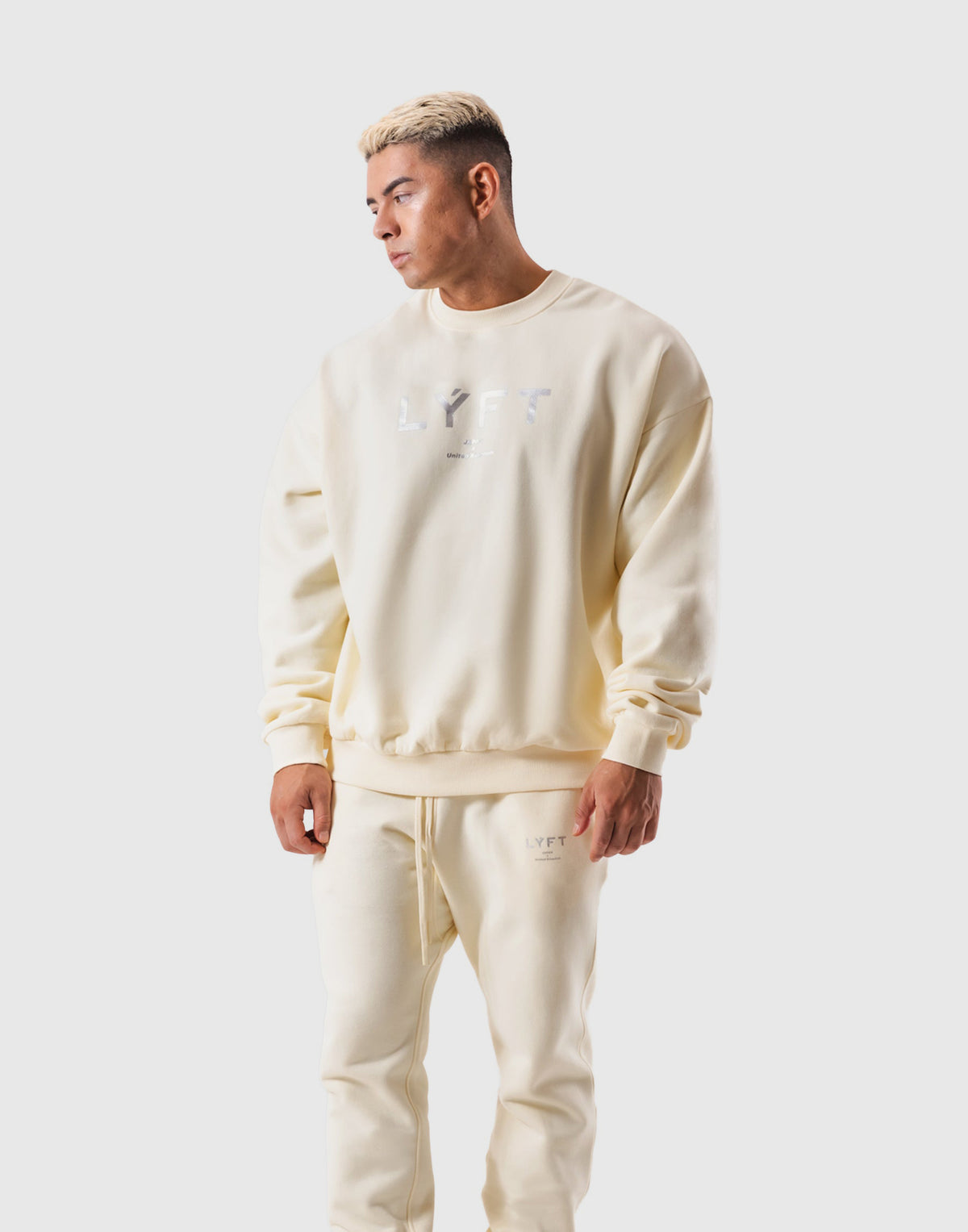 LÝFT Oversize Crew Neck Sweat - Ivory
