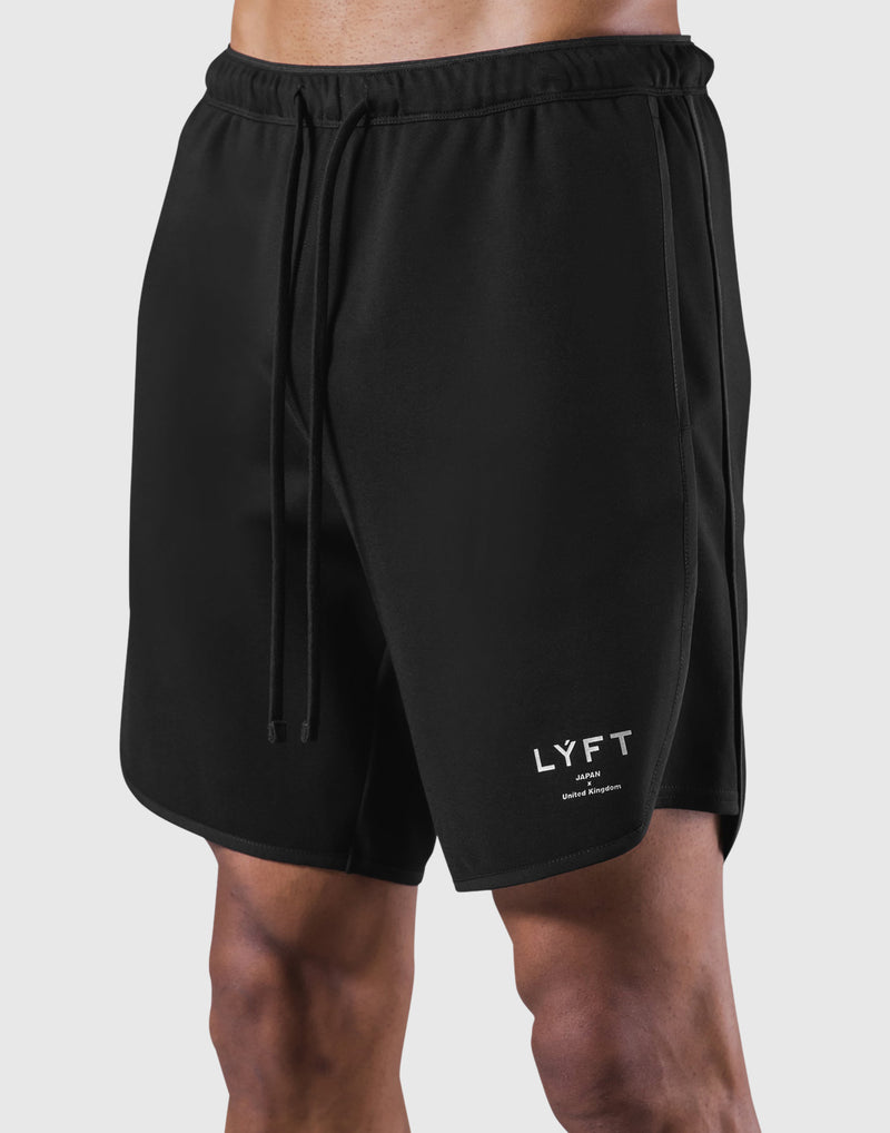Stretch Seam Wide Shorts - Black – LÝFT
