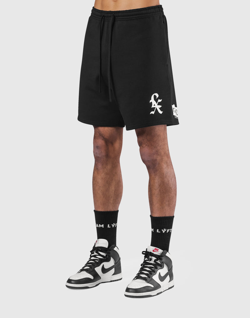 LÝFT × XXX Limited Sweat Shorts - Black