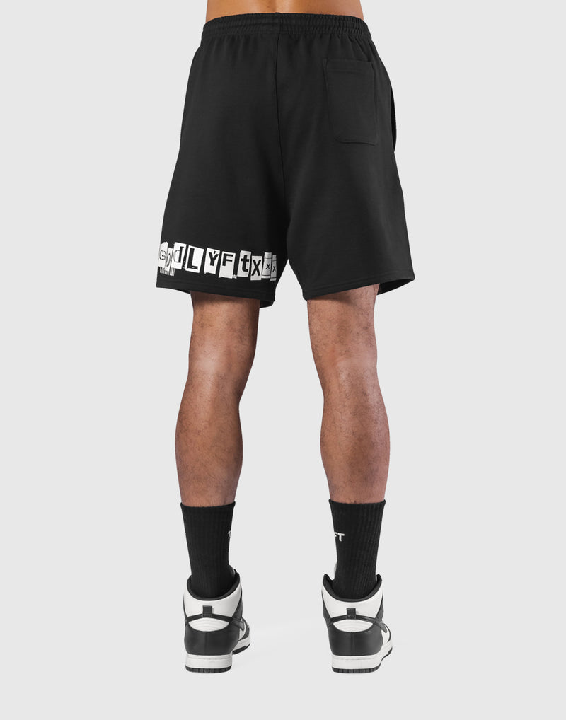 【完売品】LYFT STRETCH NYLON SHORTS - Lサイズ LÝFT × XXX Limited Sweat Shorts - Black