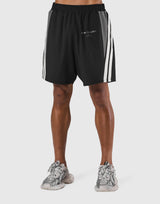2-Line Wide Shorts - Black