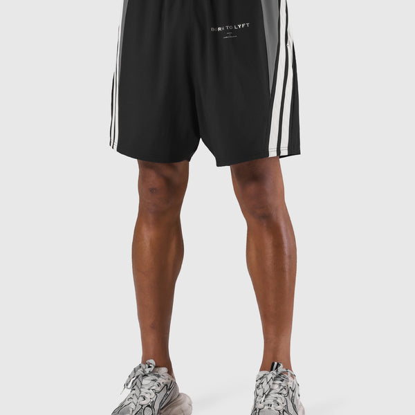 2Line Wide Shorts - Black – LÝFT