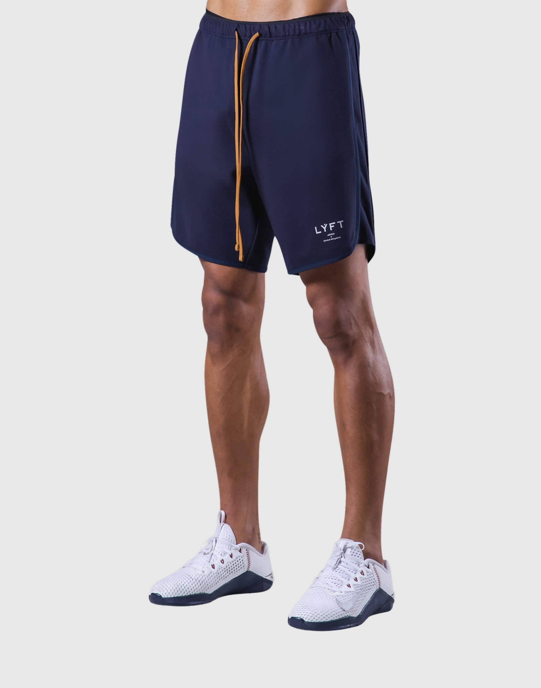 Stretch Seam Wide Shorts - Navy – LÝFT
